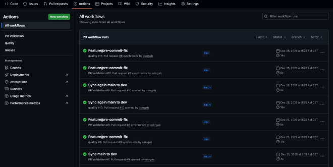 Github action